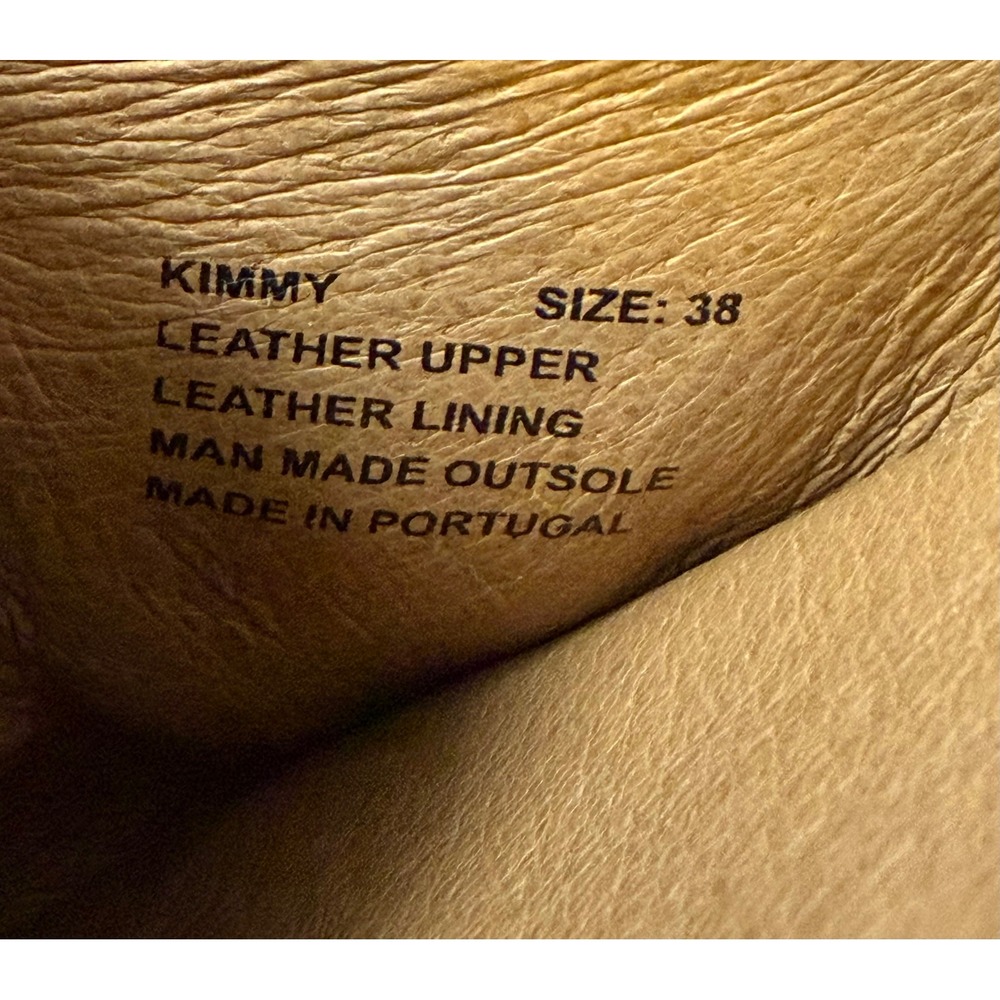 Miz Mooz Kimmy Flats US 7.5 38 Teal Blue Leather D'Orsay Slip On Almond Toe Fall - Picture 4 of 10
